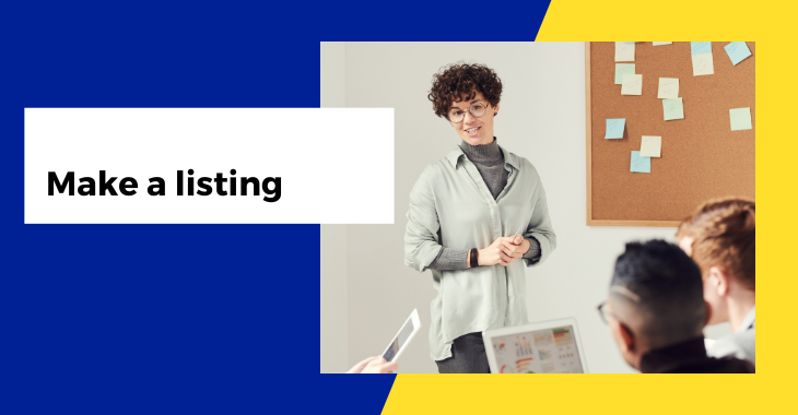 Make a listing