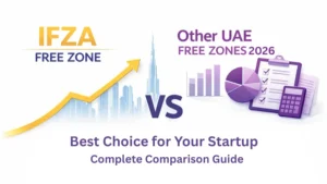 Read more about the article IFZA vs Other UAE Free Zones 2026: Best Choice for Your Startup: Complete Comparison Guide