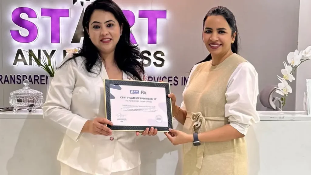 Thrilled and honoured to receive the Partnership Certificate from Ajman Nuventure Center Free Zone
